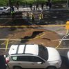 Gigantic Sinkhole Opens Its Filthy Maw On The Lower East Side